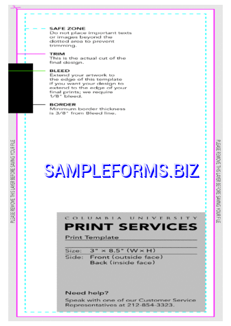 Bookmark Template 3 pdf free